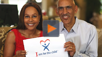 Tony Dungy and Lauren Dungy are foster parents who support the Guardian ad Litem program helping abused neglected children and representing them in court